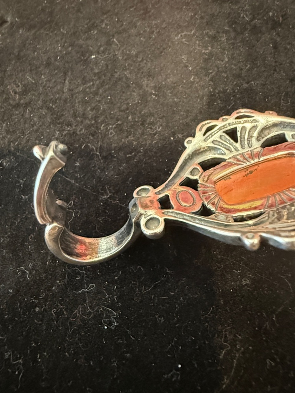 Carolyn Pollack Red Jasper and sterling silver pendant - Picture 5 of 6